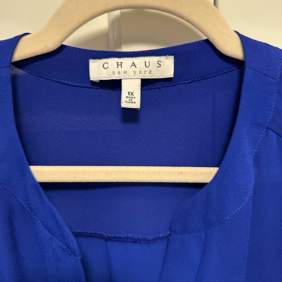 Chaus Royal Blue Women's Blouse - Picture 2 of 3